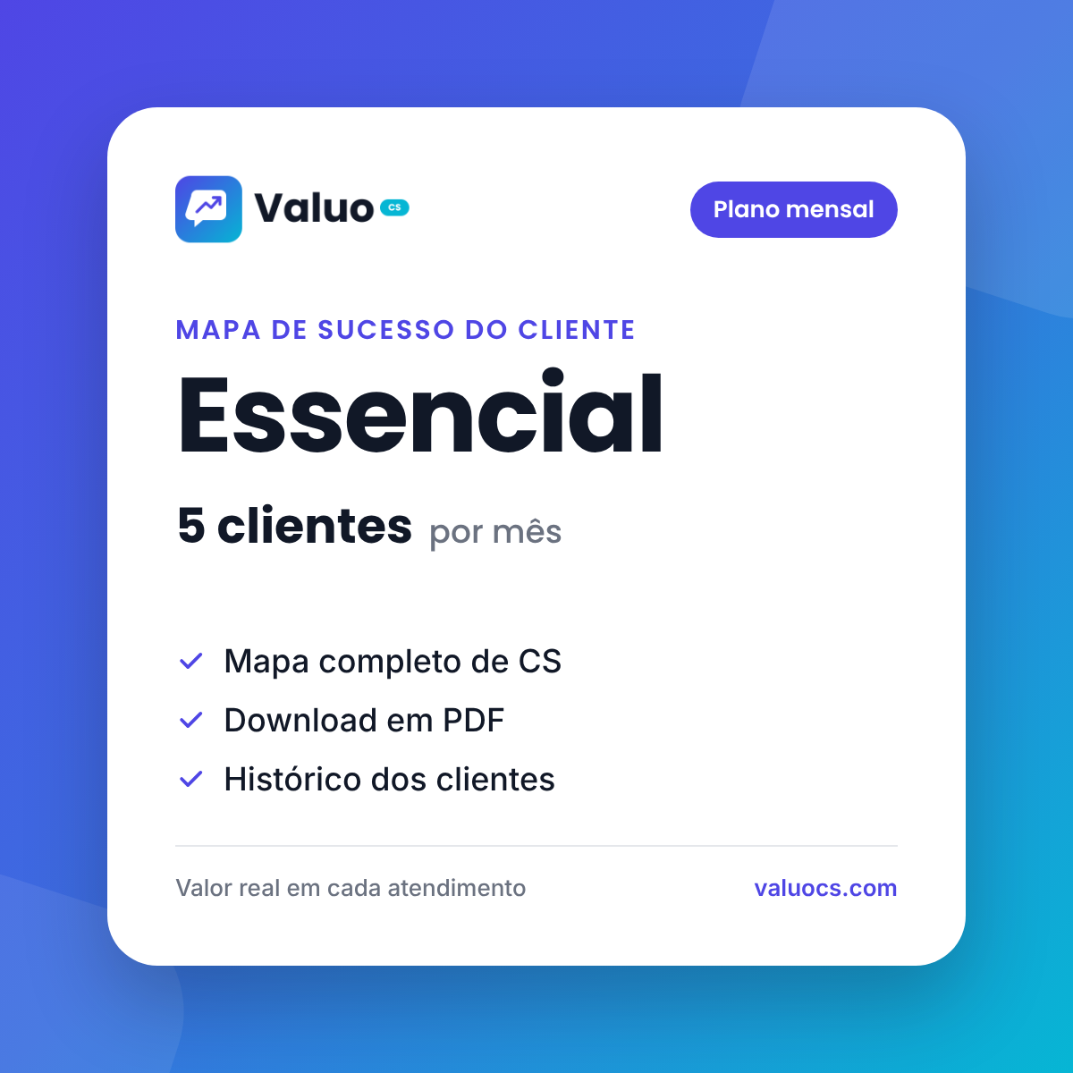 Mapa de CS · Essencial · Mensal